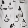 Modern Lotus Crystal Chandelier Adjustable Multi Light Hanging Pendant
