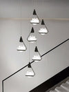 Modern Lotus Crystal Chandelier Adjustable Multi Light Hanging Pendant