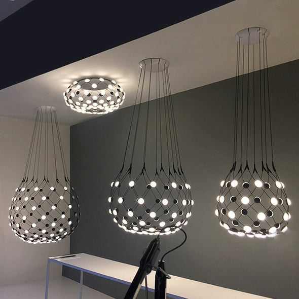 Post-modern Strap Chandelier Line Outlined Design Home Decor Pendant Light For Dining Room Living Room Bedroom