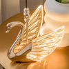 Acrylic Swan Chandeliers Staircase Loft Duplex Luxury pendant Lights Nordic Creative Personality For Home Decor Restaurant Lamps