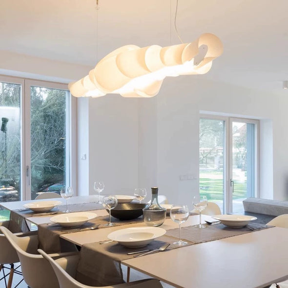 Caterpillar Chandelier Twist Hanging Pendant Light Suspension Lamp For Kitchen Dining Table