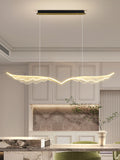 LED Wing Shape Pendant Light Ceiling Linear Chandelier Hanging Light For Kitchen Island Dining Table