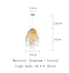 Luxury Crystal Chandelier Decor For Living Room Kitchen Island Hanging Lights Fixture