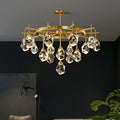 Luxury Crystal Living Room Chandelier Decor for Kitchen Pendant Lights Hang Ceiling Lamp