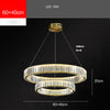 Crystal Ring Chandelier Lights Luxury Decor for Kitchen Living Room