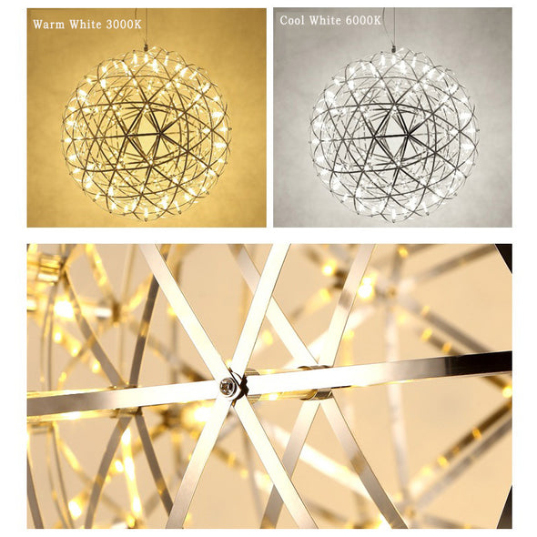 Contemporary Globe Chandelier Large Orb Pendant Lights for Living Room Hotel Engineering Lamp
