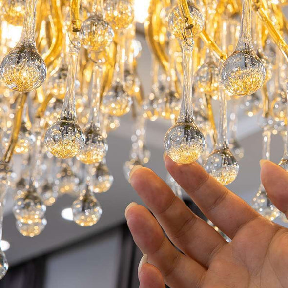 Luxury Crystal Chandelier Decor For Living Room Kitchen Island Hanging Lights Fixture