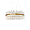 Crystal Drum Chandelier Contemporary Decor for Foyer Living Dining Room Kitchen Island Hanging Lights Fixture