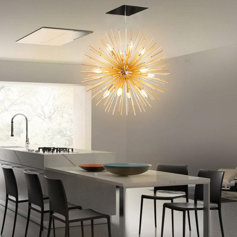 Light Fixture Modern Gold Dining Room Chandelier Nordic Luxury