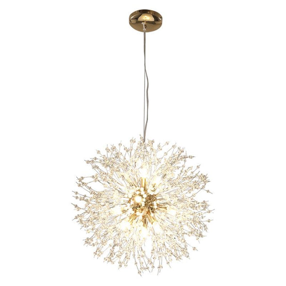 Globe Chandelier Light With Crystal For Dining Room Bedroom - Dandelion LightingGlobe Chandelier Light With Crystal For Dining Room BedroomGlobe Chandelier Light With Crystal For Dining Room Bedroom