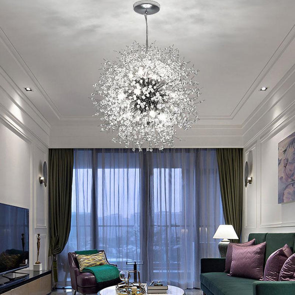 Globe Chandelier Light With Crystal For Dining Room Bedroom | Free Shipping - Dandelion LightingGlobe Chandelier Light With Crystal For Dining Room Bedroom | Free ShippingGlobe Chandelier Light With Crystal For Dining Room Bedroom | Free Shipping