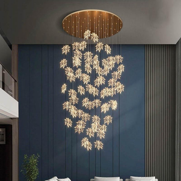 Modern Acrylic Long Chandelier Multi Light Commercial Chandeliers For Stair Living Room - Dandelion LightingModern Acrylic Long Chandelier Multi Light Commercial Chandeliers For Stair Living RoomModern Acrylic Long Chandelier Multi Light Commercial Chandeliers For Stair Living Room